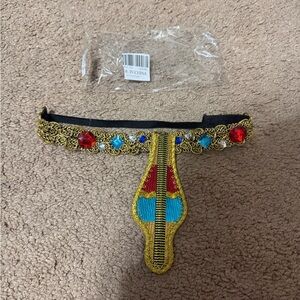 Gold and Red Embellished Choker/Headband